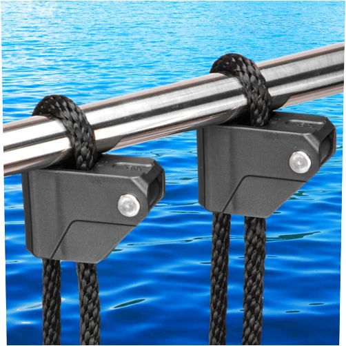 KEMIMOTO Boat Fender Clips,Quick Release Adjustable Boat Rail Cleats Fender Clips for Boat Bumpers, Boat Bumper Holder Hanger Adjuster for Pontoon Boat Bass Boat Jon Boat