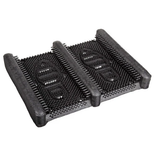 Wearwell 229 Mud Chucker Industrial Boot Scraper with Pliable Scraping Rubber Fingers, for Outdoor Entrances, 12.4