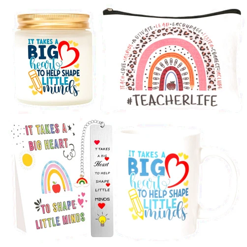 Tecanne Teacher Appreciation Gifts, Valentine's Day Gifts Basket for Teachers, Thank You Teacher Box from Student, Teacher Gifts Set for Women, End of Year Teacher Gift