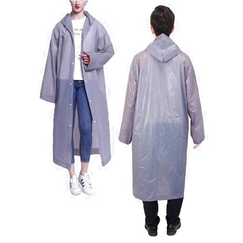 SunPlusPower 2 Pack Raincoat Portable Rain Coat EVA Rain Ponchos 100% Waterproof Emergency Rain Ponchos for Women & Men Adults Premium Quality 50% Thicker with Hood for Concerts, Amusement Parks, Camping
