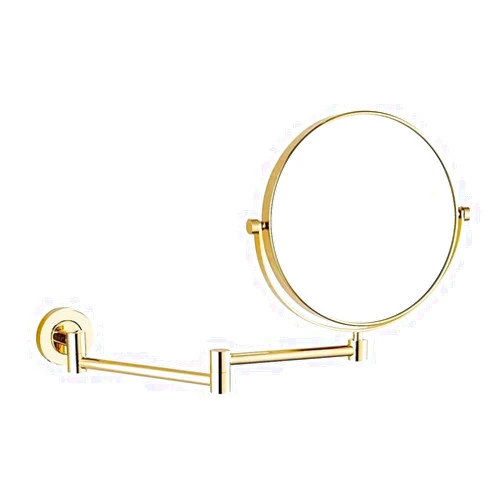 SkiNfd Vanity Mirror Makeup Mirror Cosmetic Mirror,Stainless Steel/Wall-Mounted/Chrome-Plated/Double-Sided Round/Rotary/Rust-Proof/Magnification 10 Times
