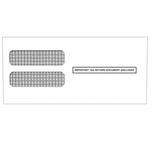 Tax Form Depot W-2 3up Self Seal Double Window Envelope (Compatible with QuickBooks) for 50 Employees