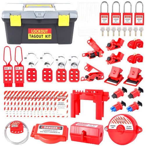 Onedaful Cuzofu Lockout Tagout Kit,73 Pcs Loto Kit with Safety Padlock+Lockout Hasp+Electrical Plug/Ball Valve/Gate Valve Devices+Circuit Breaker+Loto Tags,Electrical Loto for Electrical/Industrial ect.