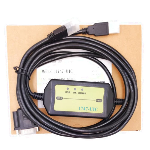 LITKEQ 1747-UIC Programming Cable for AB PLC SLC5/01/02/03/05 and Micrologix 1000 Series, USB to DH485/RS485/RS232, for Allen Bradley 1747-UIC Repalcement