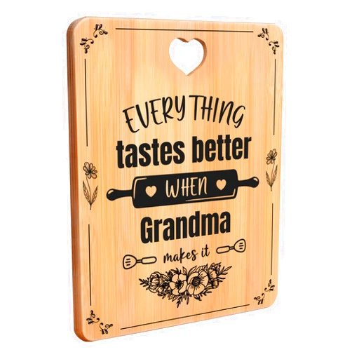 Apjielop Grandma Birthday Gifts - Engraved Bamboo Cutting Board Gifts for Grandma, Grandma Gifts with Touching Sayings, Birthday Gifts for Grandma Nan Nanny Gifts for Birthday, Christmas, Thanksgiving