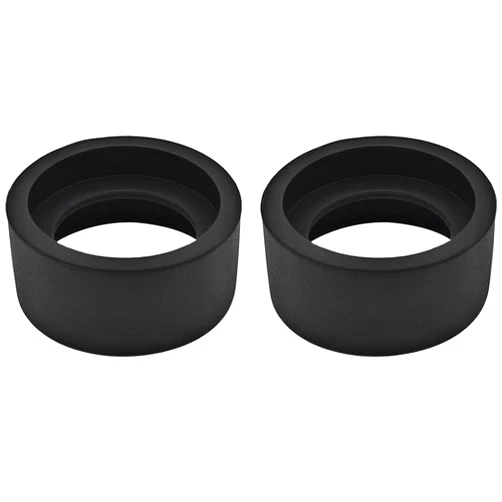 BOKWORE 2PCS Eyepiece Eye Cup Soft Rubber Eyepiece Cover Binocular Eye Cups Replacement for 32-36 mm Stereo Microscope (Flat Angle), black