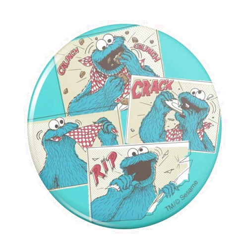 GRAPHICS & MORE Sesame Street Cookie Monster Comic Pinback Button Pin