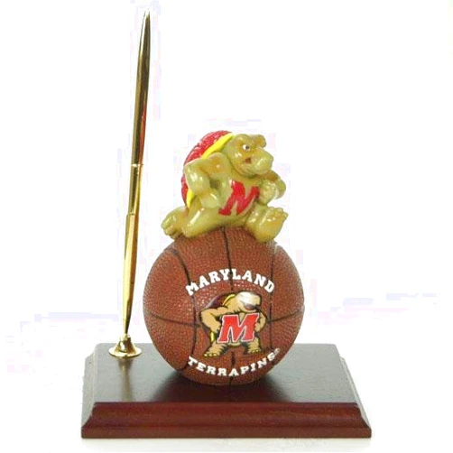 ScSPORTS NCAA Maryland Terps Mascot Basketball Clock/Pen