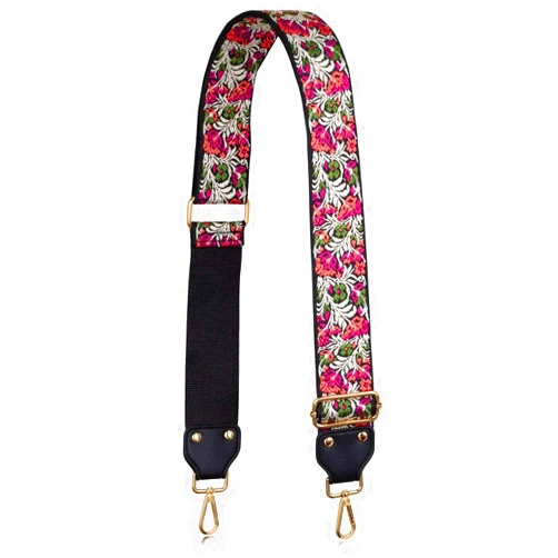 A ALLZEDREAM Allzedream Adjustable Guitar Style Purse Strap Replacement Crossbody Bags Jacquard Weave Embroidered