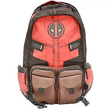 HAMIQI Anime Schoolbag Deadpool Backpack Student Casual Backpack Outdoor Rucksack Travel Bag Multi-function School Bag
