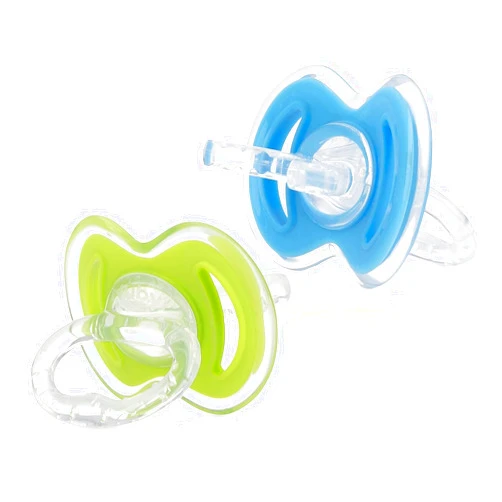 Nuby 2-Pack Gum-eez Pacifier Teethers, Colors May Vary