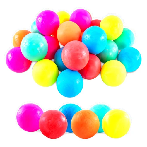 Super Z Outlet 1 Inch Small Neon Rubber Super Bouncy Balls for Kids Birthday Party Favor Prizes, Colorful Assortment - (Pack of 24)