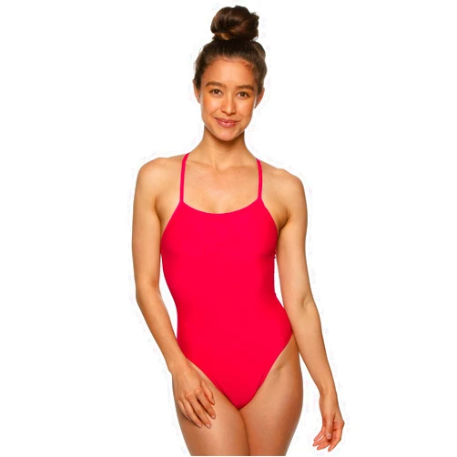 JOLYN Brandon Fixed Back Women's Athletic One Piece Swimsuit for Competitive Swimming, Lifeguarding, Medium-Full Coverage