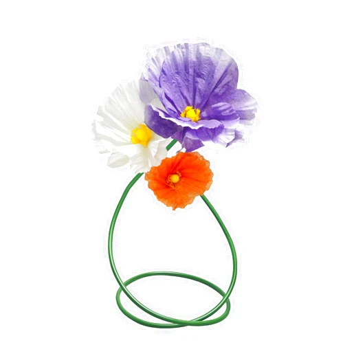 ASDFG Large Paper Flowers Wall Decor - 3pc Wedding Decorations for Reception Giant Flower for Wedding, Birthday Party, Home Decor, Mall Display, Party Background Decor (Purple Orange White)