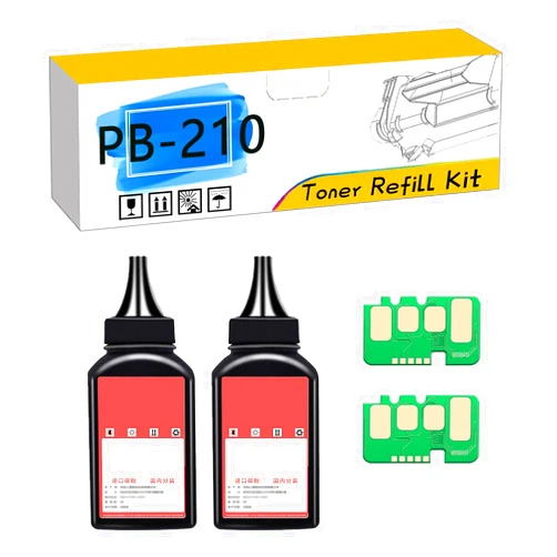 LISTWA PB-210 PB210 Toner Refill Kit Compatible for Pantum P2500W P2502W M6550NW M6600NW M6552NW M6602NW Printers 【80g/2.8Oz】 - Without Tools Black*2