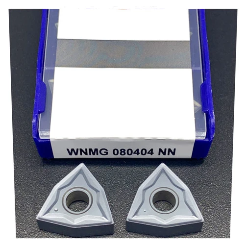 OSSIL Indexable Carbide Turning Blade 10PCS WNMG080404 NN LT10 Carbide Blade CNC Lathe Cutter(WNMG 080404 NN LT10)