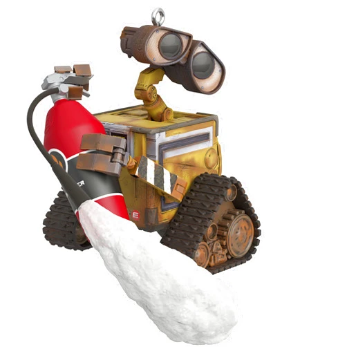 Hallmark Keepsake Plastic Christmas Ornament 2022, Disney/Pixar Wall-E with Fire Extinguisher