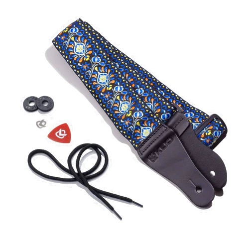 KLIQ Music Gear KLIQ Vintage Woven Guitar Strap for Acoustic and Electric Guitars