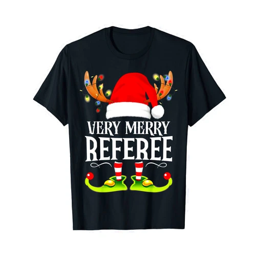 99 Gifts Funny Matching Xmas PJS Shirts For Family Very Merry X-Mas Referee Matching Christmas T-Shirt