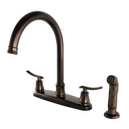 Kingston Brass FB7795JLSP Jamestown 8-inch Centerset Kitchen Faucet, Oil Rubbed Bronze, 10.25 x 8 x 11.94