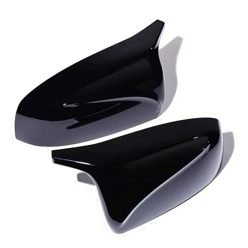 Astra Depot Pair of Gloss Black Door Rearview Mirror M Style Wing Side Mirror Cover Cap Replacement for BMW X5 E70 X6 E71 2007-2013