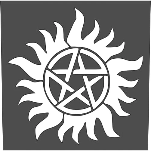 STENCILAIR Starfire Stencil - Celestial Design for DIY Crafts, Art Projects, and Cosmic-Inspired Creations - 5.5 x 5.5 Inches