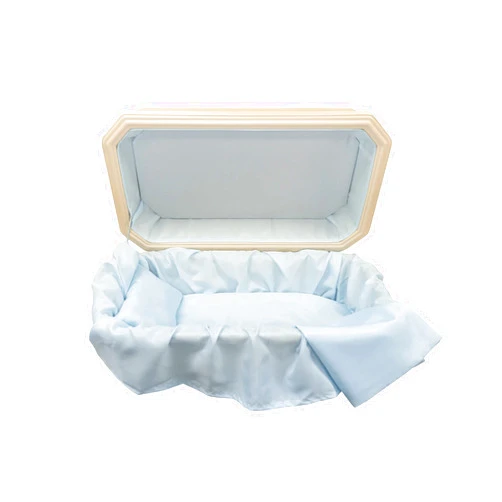 Titan Casket Platinum Pet Casket Almond With Blue (36