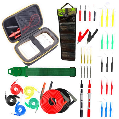 Makeronics 41-in-1 Electrical Multimeter Test Lead Kit Compatible with Fluke Digital Multimeter | Carrying Case | Hanging Strap | Replaceable Precision Probes for Digital Electrical Testing