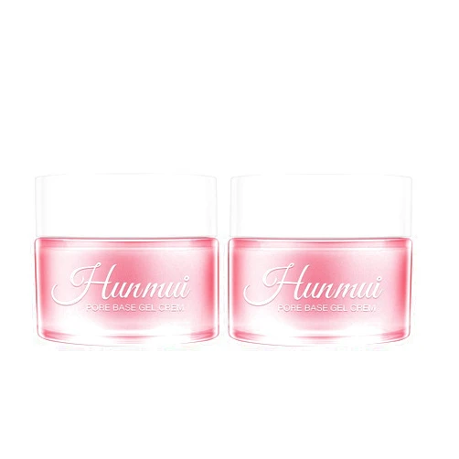 JISKG 2Pcs Hunmui face primer pore base gel cream，Magical perfecting base face primer under foundation Anti-Aging WrinklesShrink Pore Remove Fine LinesExfoliatingAnti-Oxidation