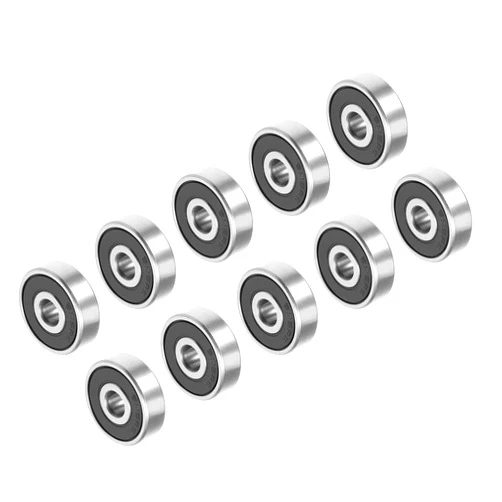 CoCud Deep Groove Ball Bearing, 635-2RS Model 5mm ID 19mm OD 6mm Thick, Chrome Steel Double Sealed Bearings, 10 - Pieces