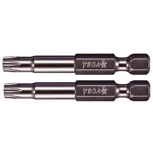 VEGA Industries VEGA T30 TORX Security Bits. Professional Grade ¼ Inch Hex Shank TORX T-30 S2 Steel 2