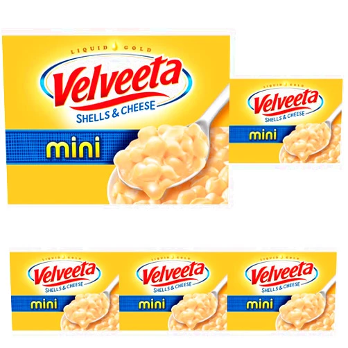 Velveeta Shells & Cheese Mini Shell Pasta & Cheese Sauce Meal (10.1 oz Box) (Pack of 5)