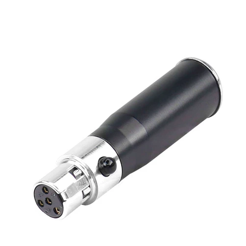 XMSJSIY 4-Pin Female to Mini XLR 3-Pin Male Audio Adapter，Microphone 4 pin XLR to Mini XLR 3Pin Connector for SLR Cameras, Professional Cameras, Microphone Audio Equipment…