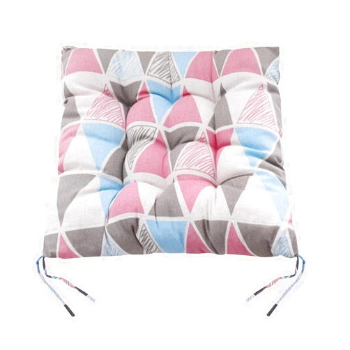 Holiberty Breathable Cushion Chair Pads Square Cotton Chair Cushion with Ties Soft Thicken Seat Pads Anti-drop Cushion Pillow for Office, Home, kitchen,Classroom Or Car Sitting 17.7