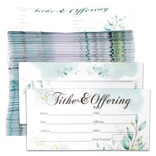 Granatan Offering Envelopes for Church 500 Count, Tithes and Offering Cash Envelopes