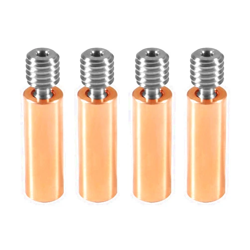 DIANN 4pcs All Metal Bimetal Heatbreak Copper Titanium TC4 Throat High Temperature for Creality 3D Printer CR10 Hotend