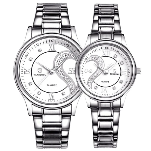 DREAMING Q&P Valentine's Romantic His and Hers Quartz Analog Wrist Watches Gifts Set for Lovers Set of 2