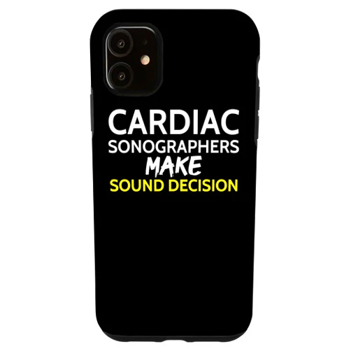 Ultrasound Technologist Echocardiographer Designs iPhone 11 Cardiac Sonographer Echo Tech RDCS Case