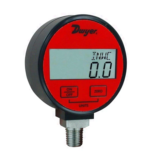 Dwyer® Digital Pressure Gage, DPGA-09, 1% Accuracy, Air & Compatible Gases, 0-200 psi