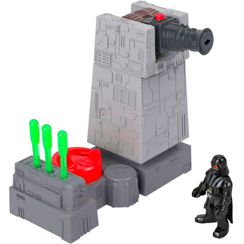 Fisher-Price Imaginext Star Wars Toys Death Star Turret Cannon with Darth Vader Metal Character Key for Kids Ages 3+ Years