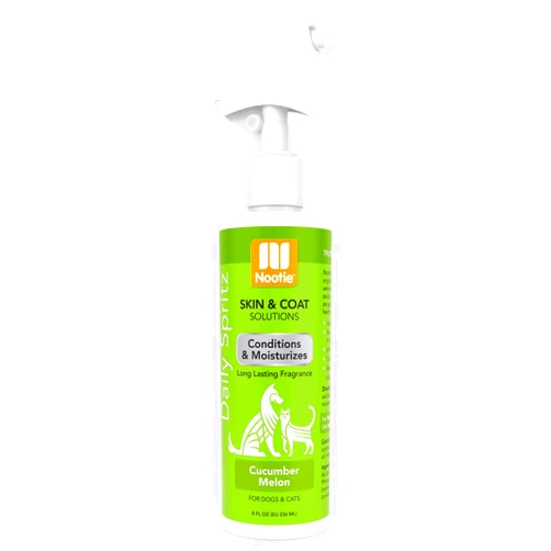 Nootie Cucumber Melon Daily Spritz for Dogs and Cats - Conditions and Moisturizes Fur, Long Lasting Pet Spray - 8oz
