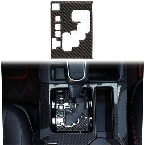 Voodonala for 4Runner Real Carbon Fiber Gear Shift Shifter Transmission Gearstick Selector Lever Panel Trim for 2010-2024 Toyota 4runner Interior Accessories, 1pc