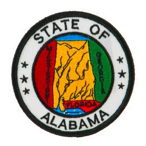 World Flags Direct Alabama State Seal Patch Round 3