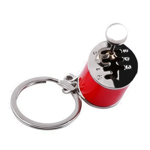 Plugue Auto Part Model, Key Chain Mini Keychain Toy Keychain Gear Shifter Keychain, Keychain Gadgets, for BagsCellphones Collectible Key Chain for Your Car Keys Gift (Red)