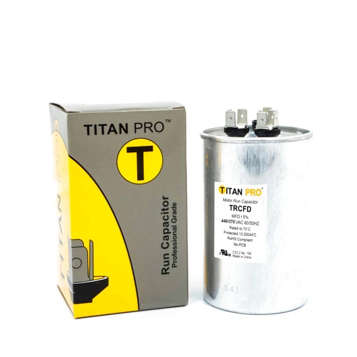 Packard TitanPro TRCFD305 HVAC Round Dual Motor Run Capacitor 30/5 MFD/UF440/370 Volts