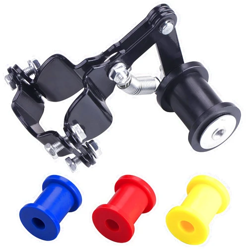 CNCMOTOK Universal Motorcycle Chain Adjuster Tensioner Guide with three Backup guide wheels Dirt Pit Pro Dirt Bike 4 wheeler
