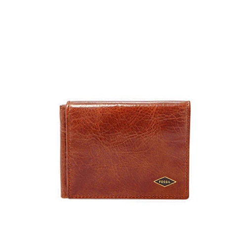 Fossil Men's RFID-Blocking Leather Execufold Trifold Wallet for Men