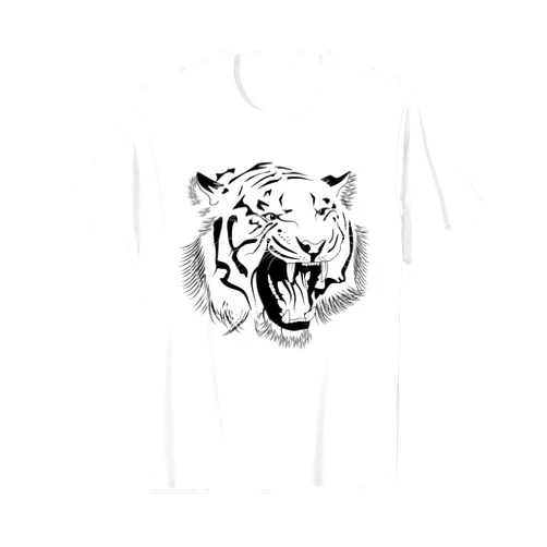 Russian Prison Tattoo Design Studio Roaring Tiger T-shirt