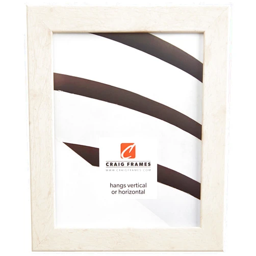 Craig Frames Bauhaus 125, 14x18 Picture Frame, Rustic White Pine