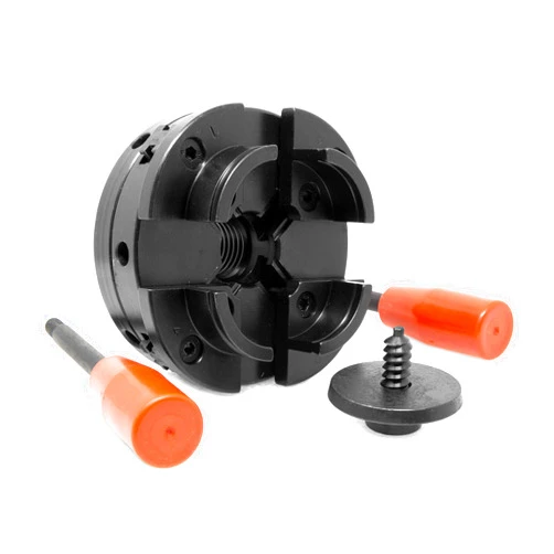 WEN LA4444 4-Inch 4-Jaw Self-Centering Chuck Set with 1-Inch x 8TPI Thread